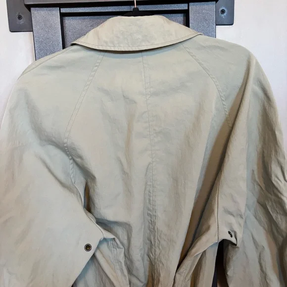 Vintage Banana Republic Men’s Green Trench Raincoat - size S - Picture 10 of 12